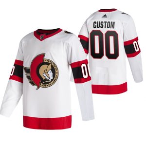 Ottawa Senators Trikot Benutzerdefinierte Weiß 2020-21 Auswärts Authentic